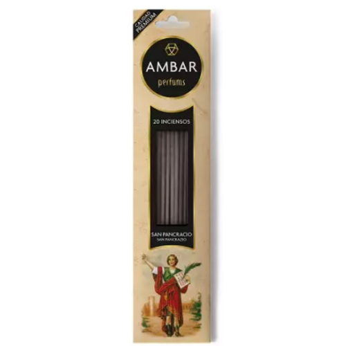 AMBAR INCIENSO SAN PANCRACIO 20 VARILLAS C/24 DESODORANTES AMBIENTE